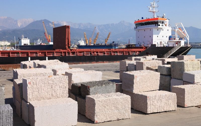 Exportación de marmol
