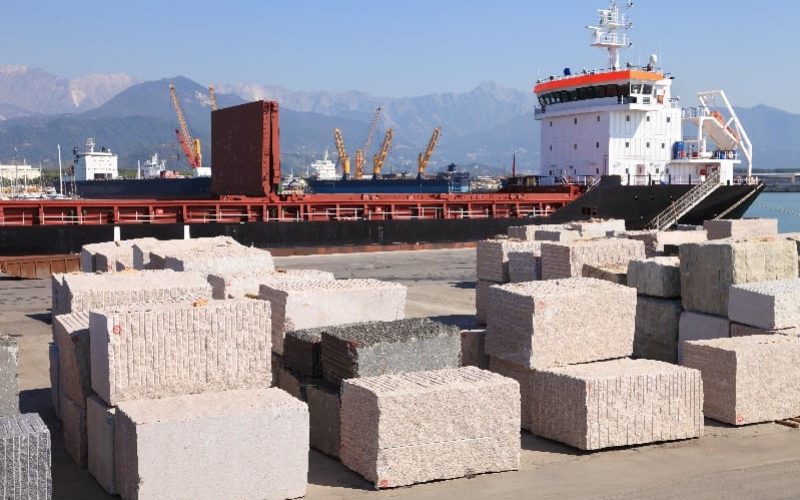 Exportación de marmol